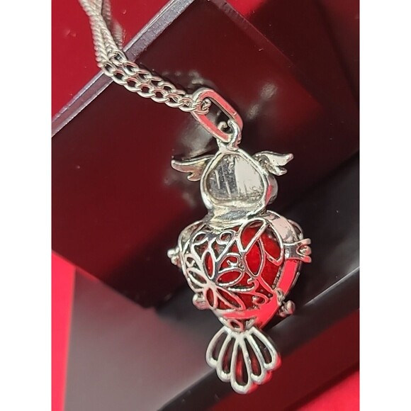 Owl Lava Stone Aromatherapy Essential Oil Beads Diffuser Necklace By Maromalife - Picture 5 of 6